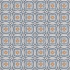 Patroontegels, vloertegels, veelkleurig, blauw, geel, 138858, imitatie cementtegel, Paul & Jane
