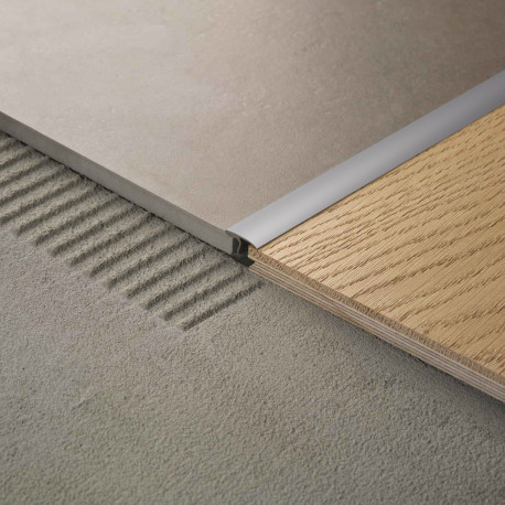Profile | 1.4x270 cm | Transition Profile Alu Anodized Silver