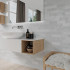 Ceramic wall tile | 5.2x16 cm | DNA Safi Grey
