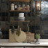 Keramische wandtegel | 10x10 cm | Zellige Manara Clay Berber Black