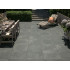Keramische terrastegel | 59.5x59.5 cm | Belgian Bluestone Black