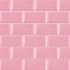 Keramische wandtegel | 10x20 cm | Biseauté Pink