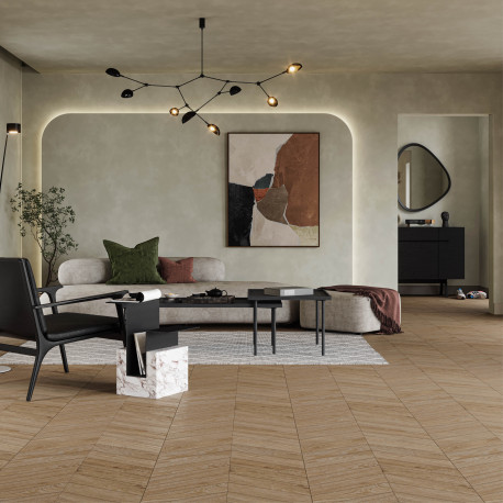 Keramisch parket | 60x120 cm | Madeira Oak Chevron