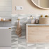 Ceramic wall tile | 20x60 cm | Iravati Grey Cube