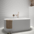 Ceramic wall tile | 5x20 cm | Mundano Ice Round Decor Matt