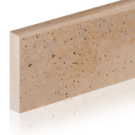 Natuursteen plint | 8x60 cm | Flanders Travertin Light