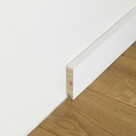 Schilderplint | 6.8x290 cm | Cederhouten plint Wit
