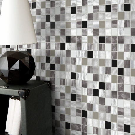 Mosaic on sheet | 30x30 cm | Tilestone Tring Alu