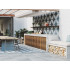 Keramische terrastegel | 60x60 cm | Tilestone CerBlue Dark Pattern