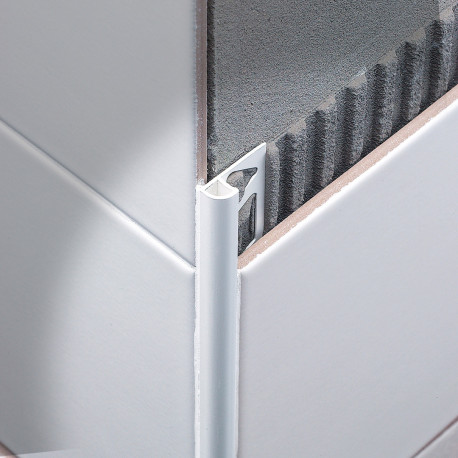 Profile | 1x270 cm | Alu Powdercoated Pure White, Round