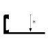 Profiel | 0.8x270 cm | L-Profiel Pvc Creme