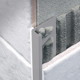 Profiel | 1.25x270 cm | L-Profiel Pvc Cement Grijs