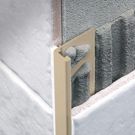 Profile | 0.8x270 cm | L-Profile Pvc Dark Beige