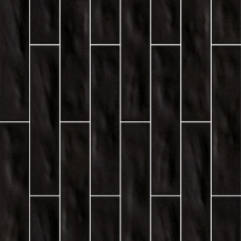 Keramische wandtegel | 5x25 cm | Materia Straight Black
