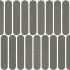 Keramische wandtegel | 5x25 cm | Materia Curve Grey