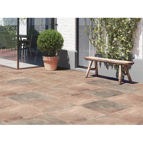 Keramische terrastegel | 60x60 cm | Tilestone Cotto Rosso
