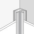 Profiel | 1.6x260 cm | Dumawall Binnenhoek L-Profiel Aluminium 