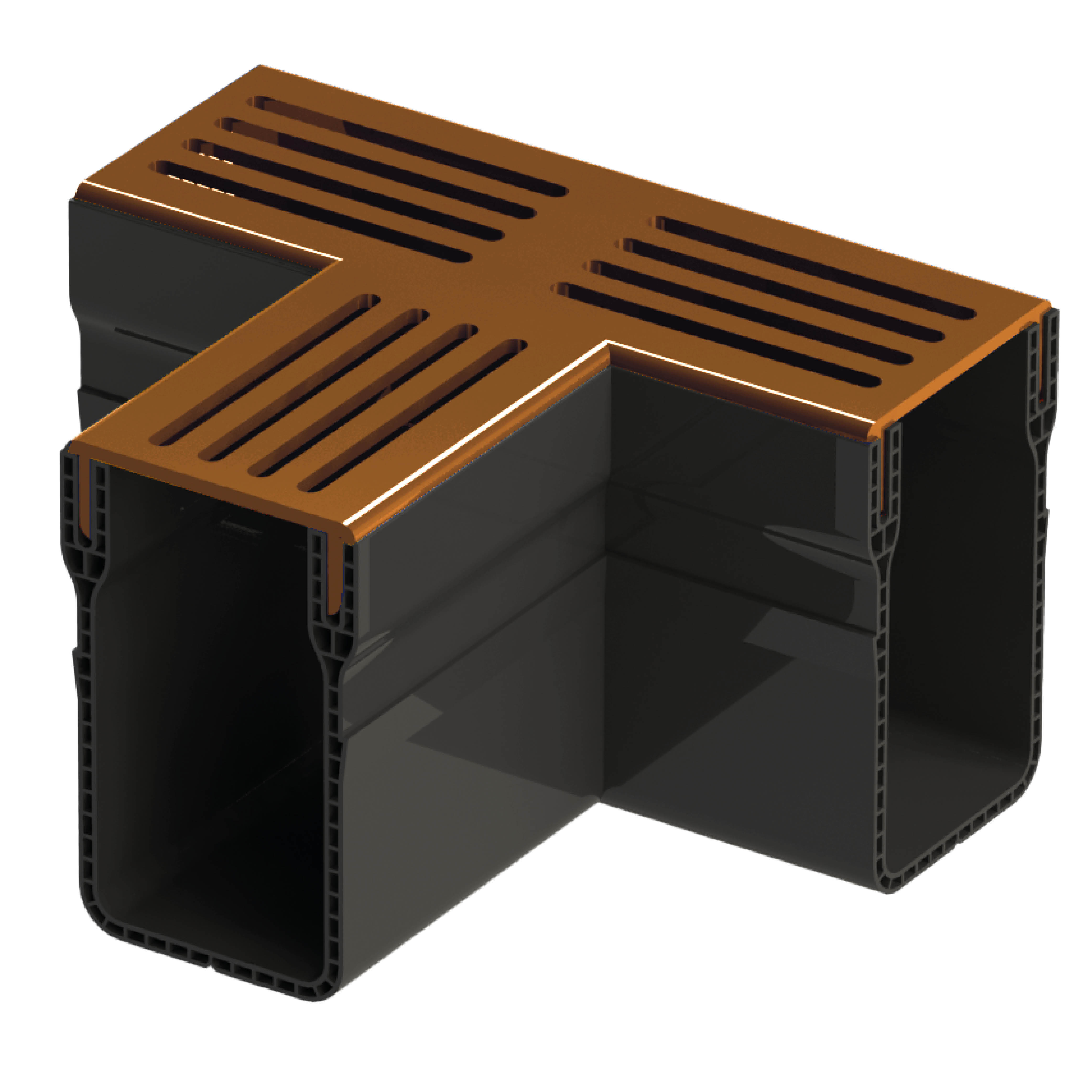 Corten Accessory Accessories | 6.5x15 cm | Drain Gutter Slim Corten T - Accessories ...