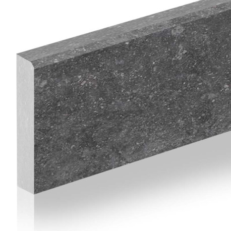 Ceramic skirting boards | 7x90 cm | Pierre Antique Noir