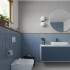 Keramische wandtegel | 32x62.5 cm | Kitkat Deco Lingot Blue