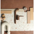 Ceramic wall tile | 5x20 cm | Mundano Stone Round Decor Glossy